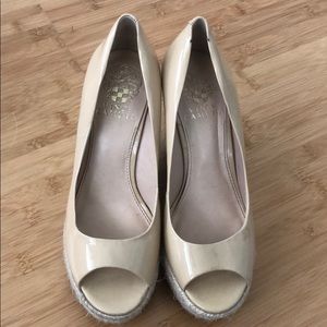Nude Vince Camuto Wedges